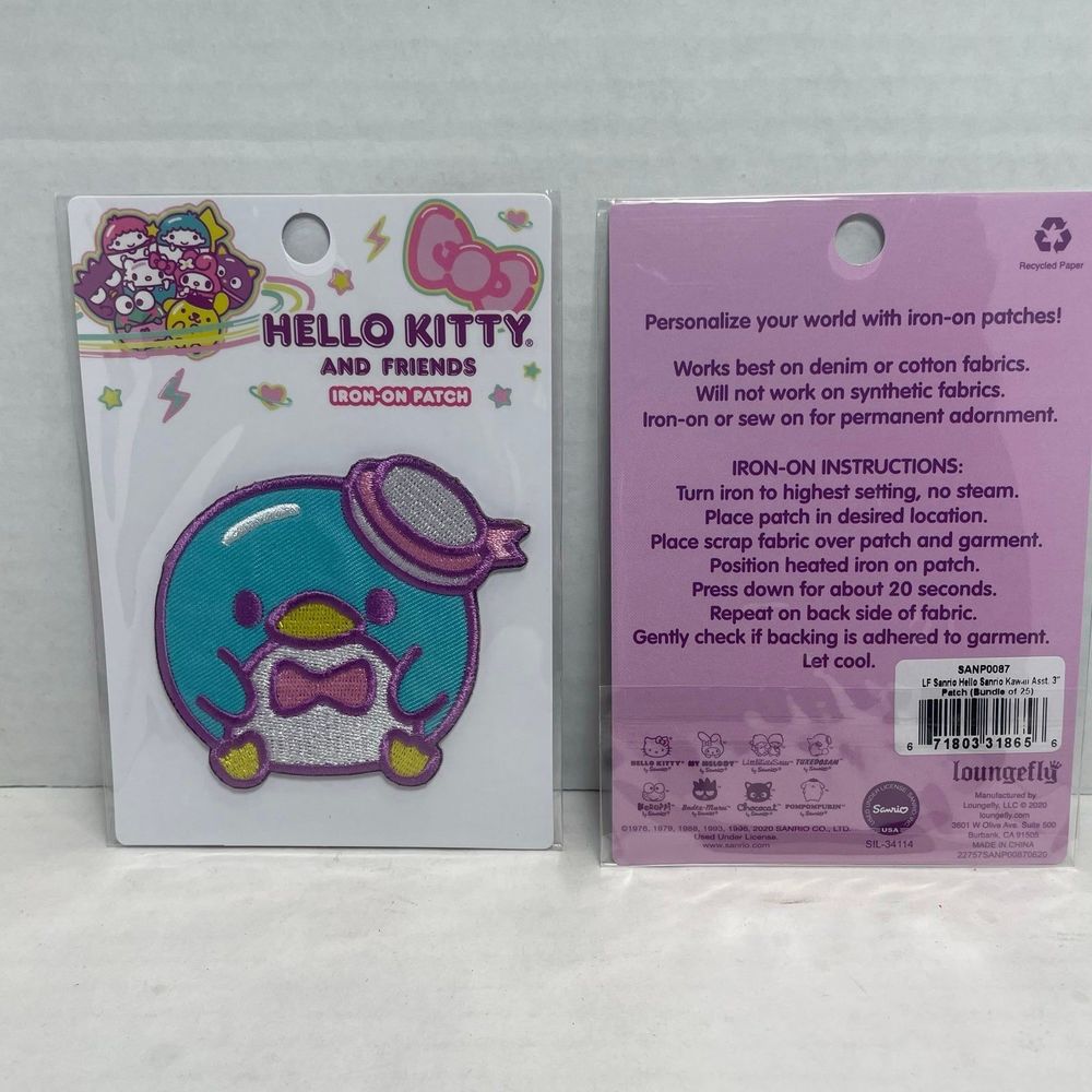 ANY IRON ON PATCH 5/$40  
Loungefly Sanrio Hello Kitty and Friends Tuxedo Sam